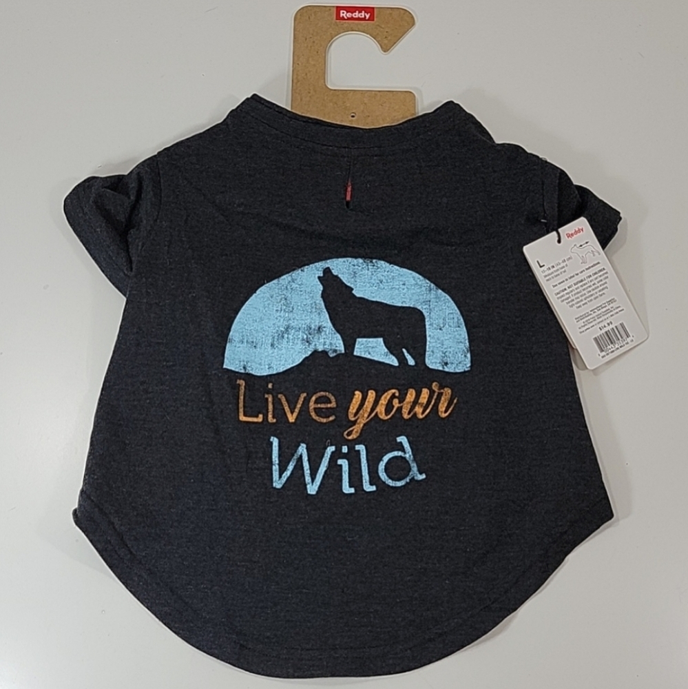Petco Brand - Reddy Live Your Wild Dog T-Shirt